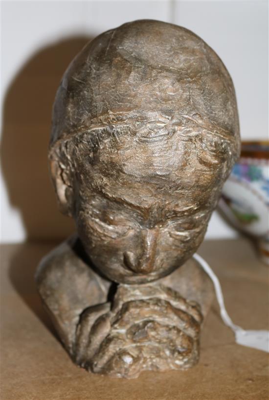 Terracotta head of a child